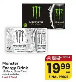 Albertsons Monster energy drink offer