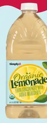 Grocery Outlet SimplyGO Organic Lemonade or Strawberry Lemonade, 64 oz offer