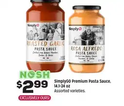 Grocery Outlet SimplyGO Premium Pasta Sauce, 14.1-24 oz offer