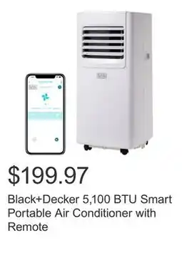 Costco Black+Decker 5,100 BTU Smart Portable Air Conditioner with Remote offer