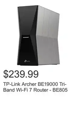 Costco TP-Link Archer BE19000 Tri-Band Wi-Fi 7 Router - BE805 offer