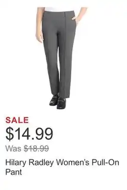 Costco Hilary Radley Women's Pull-On Pant offer
