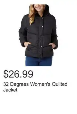 Costco 32 Degrees Women's Quilted Jacket offer