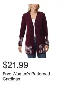 Costco Frye Women's Patterned Cardigan offer