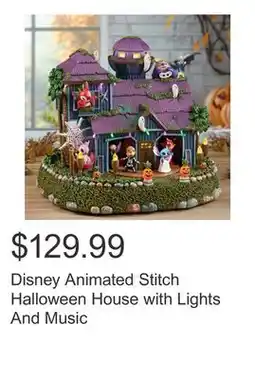 Costco Disney Animated Stitch Halloween House with Lights And Music offer