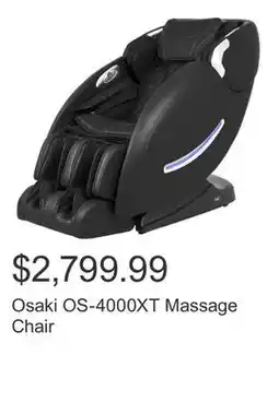 Costco Osaki OS-4000XT Massage Chair offer