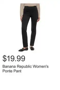 Costco Banana Republic Women's Ponte Pant offer