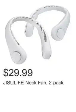 Costco JISULIFE Neck Fan, 2-pack offer