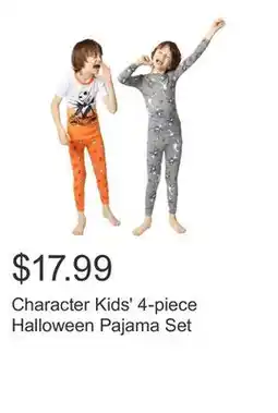 Costco Character Kids' 4-piece Halloween Pajama Set offer