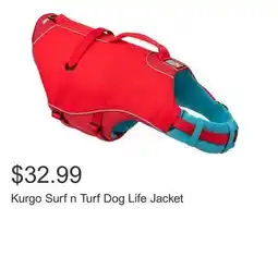 Costco Kurgo Surf n Turf Dog Life Jacket offer