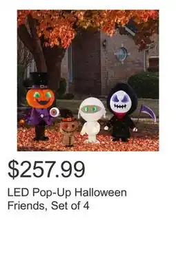 Costco LED Pop-Up Halloween Friends, Set of 4 offer