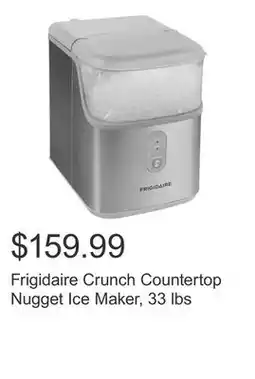 Costco Frigidaire Crunch Countertop Nugget Ice Maker, 33 lbs offer