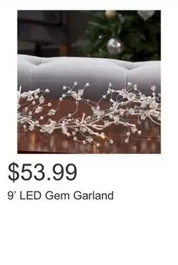 Costco 9' LED Gem Garland offer