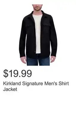 Costco Kirkland Signature Men's Shirt Jacket offer