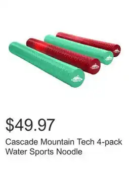 Costco Cascade Mountain Tech 4-pack Water Sports Noodle offer