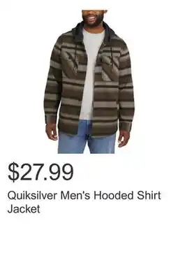 Costco Quiksilver Men's Hooded Shirt Jacket offer