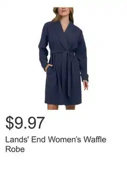 Costco Lands' End Women's Waffle Robe offer
