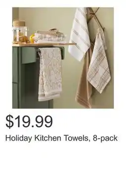 Costco Holiday Kitchen Towels, 8-pack offer