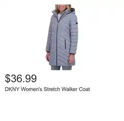 Costco DKNY Women's Stretch Walker Coat offer