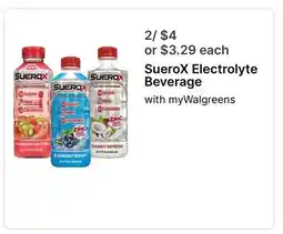 Walgreens SueroX Electrolyte Beverage offer