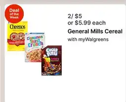 Walgreens General Mills Cereal offer