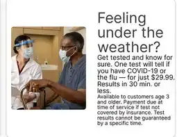 Walgreens Feeling under the weather? offer
