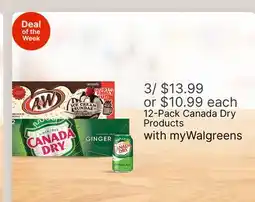 Walgreens 12-Pack Canada Dry Products offer