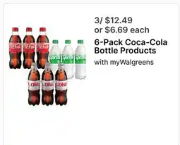 Walgreens 6-Pack Coca-Cola Bottle Products offer