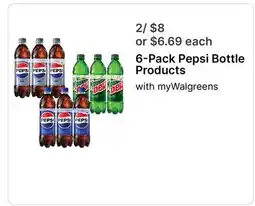 Walgreens 6-Pack Pepsi Bottle Products offer
