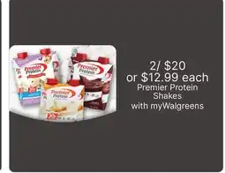 Walgreens Premier Protein Shakes offer