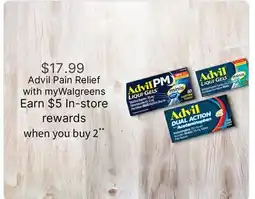 Walgreens Advil Pain Relief offer