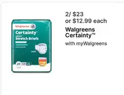 Walgreens Walgreens Certainty offer