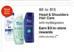 Walgreens Head & Shoulders Hair Care offer