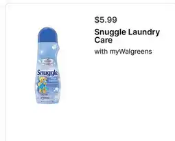 Walgreens Snuggle Laundry Care offer