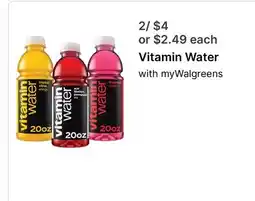 Walgreens Vitamin Water offer