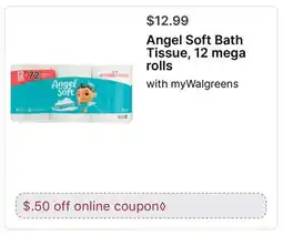 Walgreens Angel Soft Bath Tissue offer