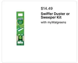 Walgreens Swiffer Duster or Sweeper Kit offer
