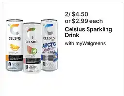Walgreens Celsius Sparkling Drink offer