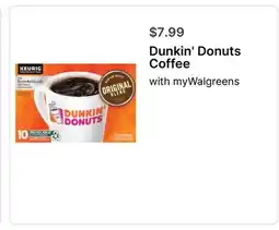 Walgreens Dunkin' Donuts Coffee offer