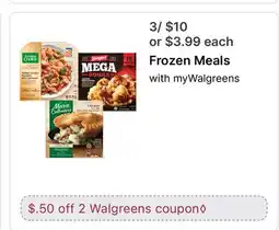 Walgreens Frozen Meals offer