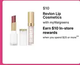 Walgreens Revlon Lip Cosmetics offer