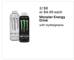 Walgreens Monster Energy Drink offer