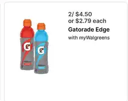 Walgreens Gatorade Edge offer
