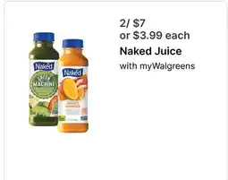 Walgreens Naked Juice offer