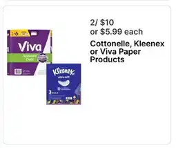 Walgreens Cottonelle, Kleenex or Viva Paper Products offer