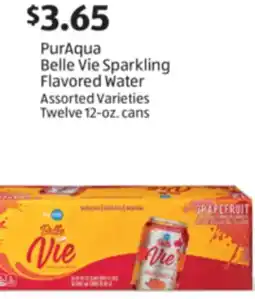 Aldi PurAqua Belle Vie Sparkling Flavored Water offer