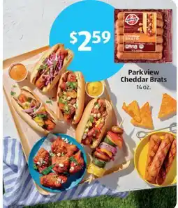 Aldi Parkview Cheddar Brats offer