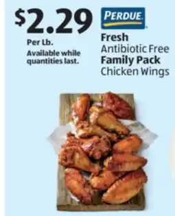 Aldi Perdue Fresh Antibiotic Free Family Pack Chicken Wings offer