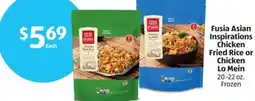 Aldi Fusia Asian Inspirations Chicken Fried Rice or Chicken Lo Mein offer