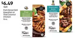 Aldi Park Street Deli Hawaiian or Thai Coconut Chicken offer